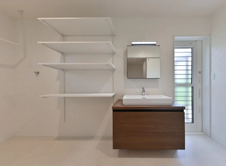 曽原町の家(洗面ランドリー)